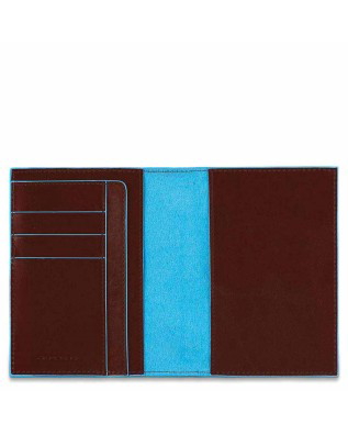 Piquadro - Porta carte di credito in pelle con protezione RFID Blue Square