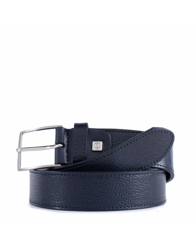 Cinture PIQUADRO - Cintura 35 mm in pelle con ardiglione - Blu