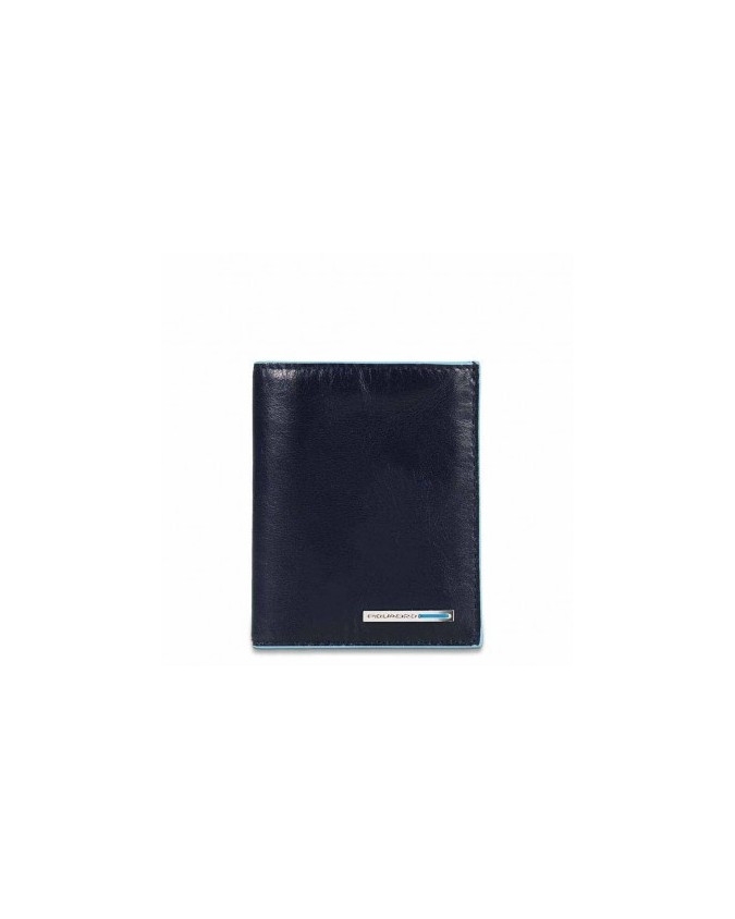 Piquadro - Portafoglio uomo tascabile con porta monete Blue Square