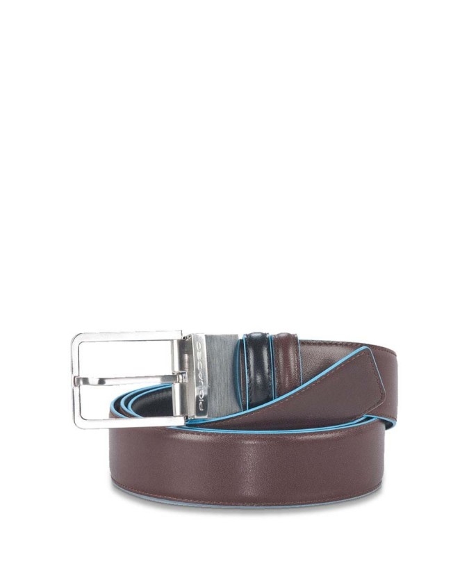 Cinture Piquadro - Cintura uomo reversibile con fibbia ad