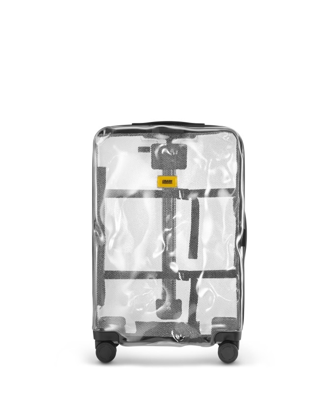 Trolley Crash Baggage - Trolley Medium trasparente 4 Ruote
