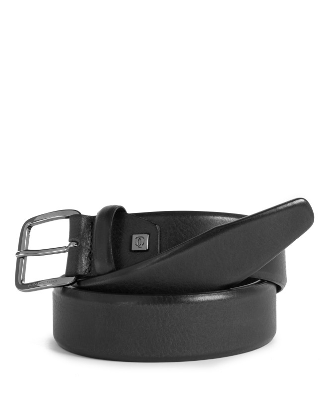 Piquadro - Cintura uomo 35 mm con fibbia ad ardiglione Black Square
