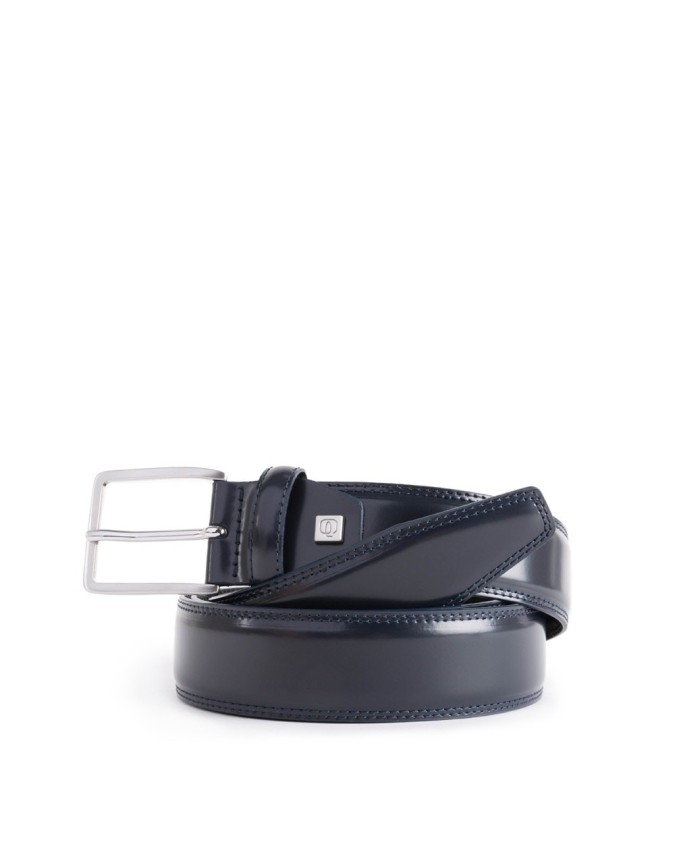 Cinture Piquadro - Cintura 35 mm in pelle con fibbia ad