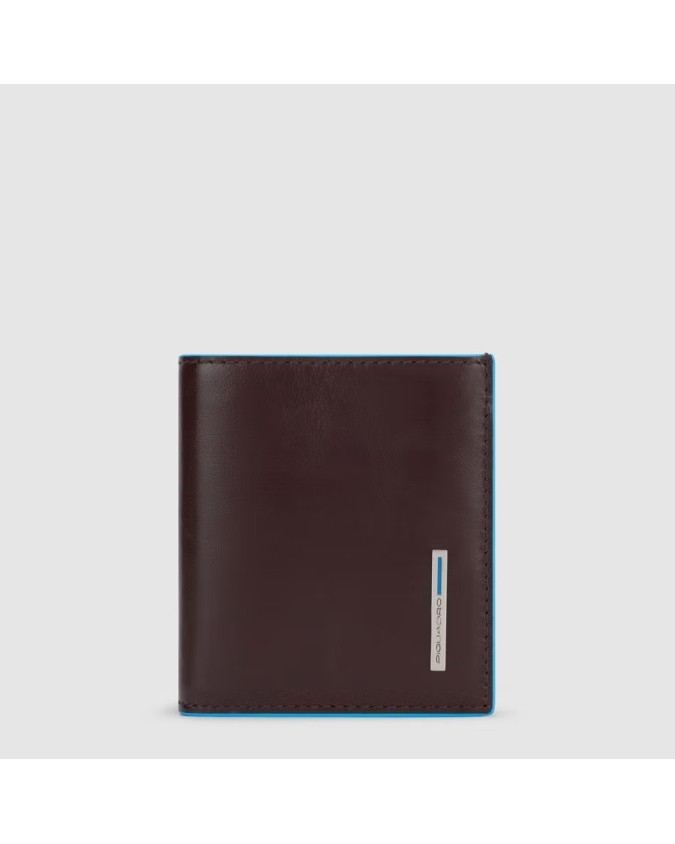 Piquadro - Portafoglio uomo verticale con porta carte di credito Blue Square