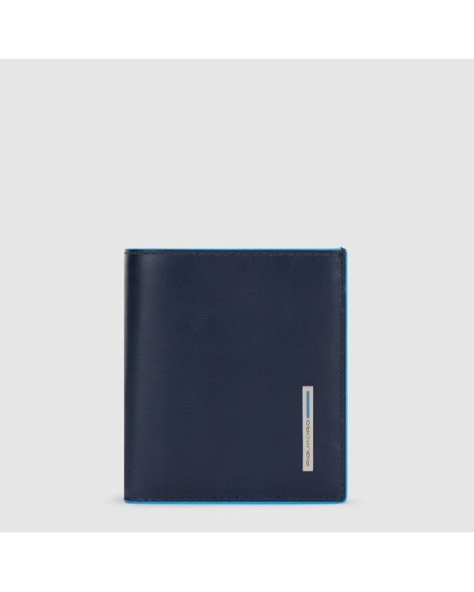Piquadro - Portafoglio uomo verticale con porta carte di credito Blue Square