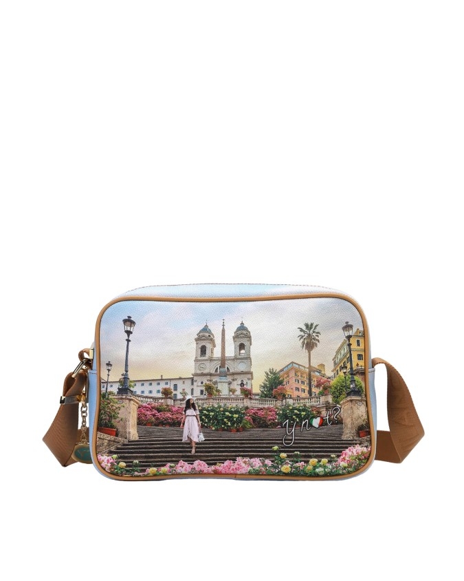 Ynot - Borsa postina a tracolla in pvc stampato Yesbag