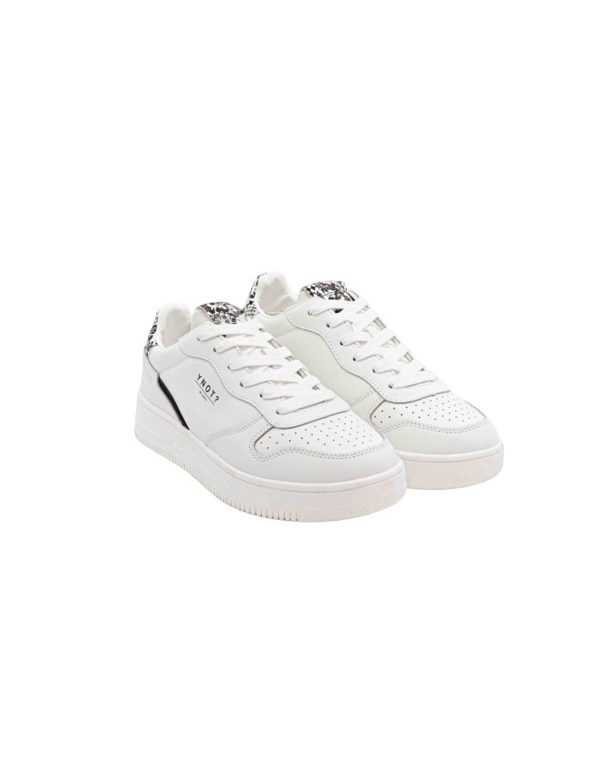 Ynot - Sneakers donna in pelle con logo laterale New York