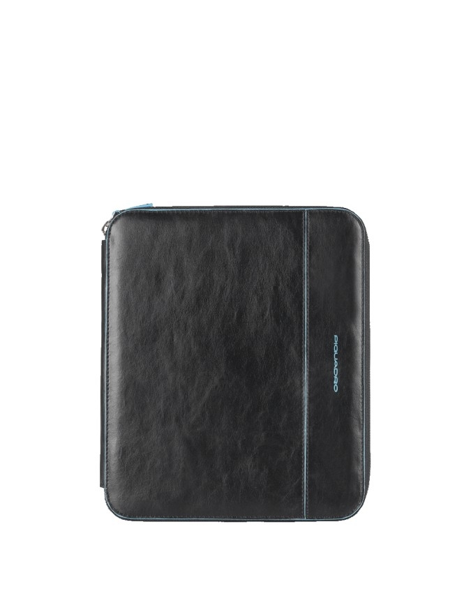 PIQUADRO - Custodia per iPad con tracolla in pelle - Nero -