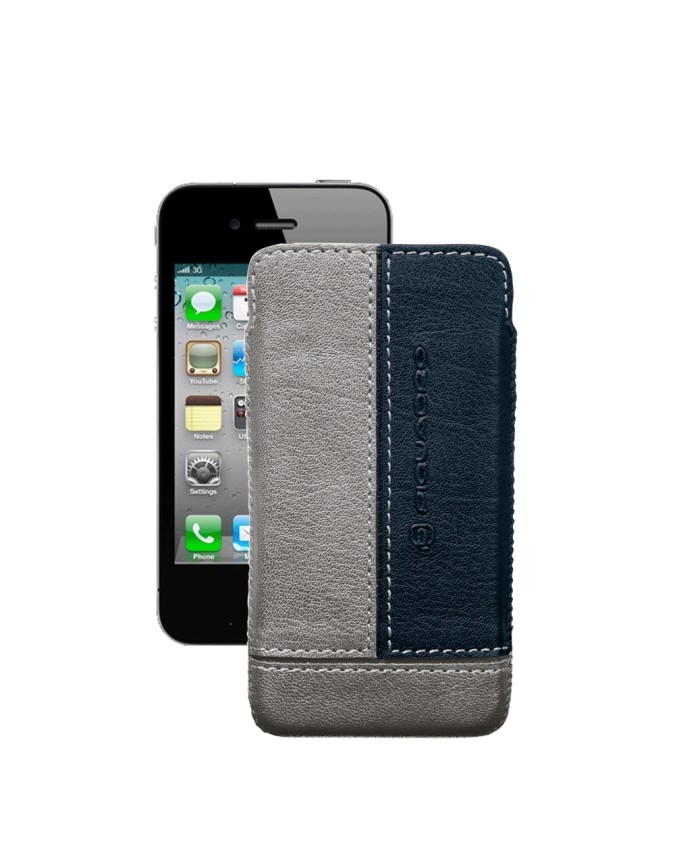 PIQUADRO - Porta iPhone4 e iPhone4S morbido in pelle -