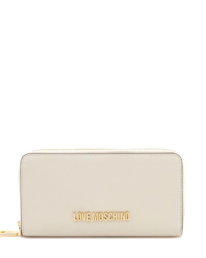 Love Moschino - Portafoglio donna zip around in ecopelle con logo