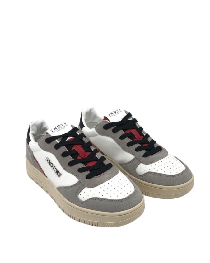 Ynot - Sneakers uomo in pelle white/black/red New York