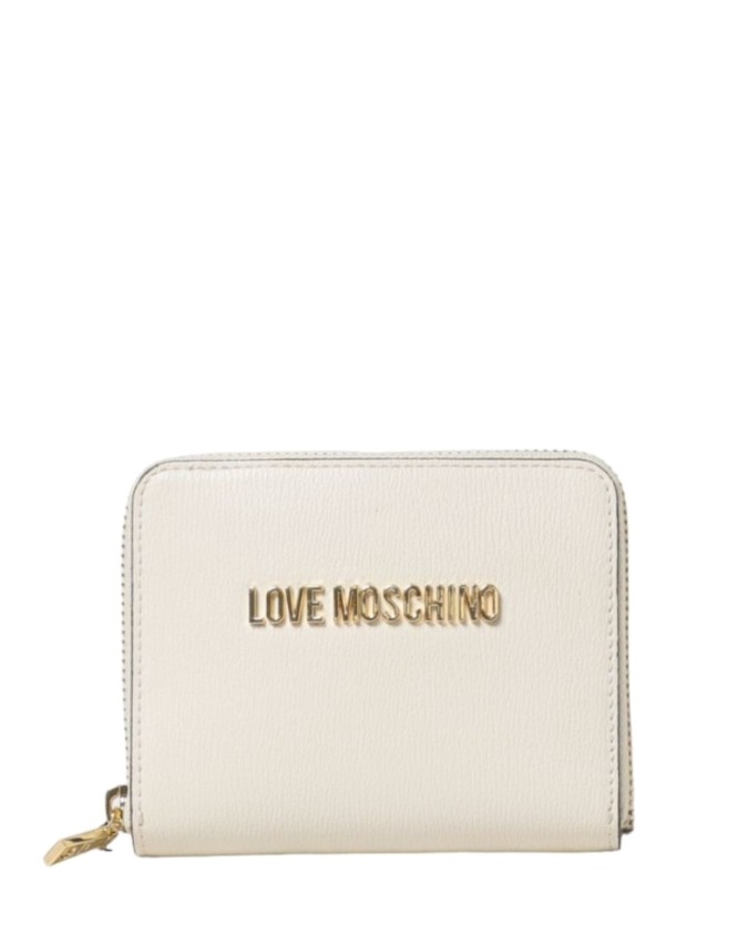 Love Moschino - Portafoglio donna ziparound bifold in ecopelle con logo