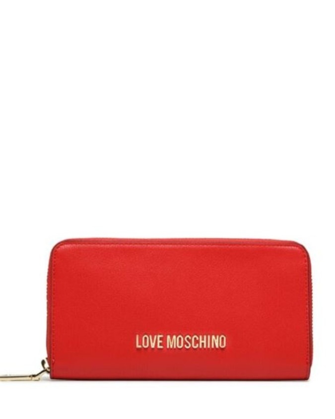 Love Moschino - Portafoglio donna zip around in ecopelle con logo