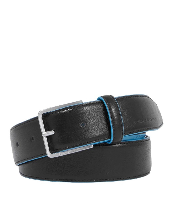 Piquadro - Cintura uomo in pelle 35 mm Blue Square