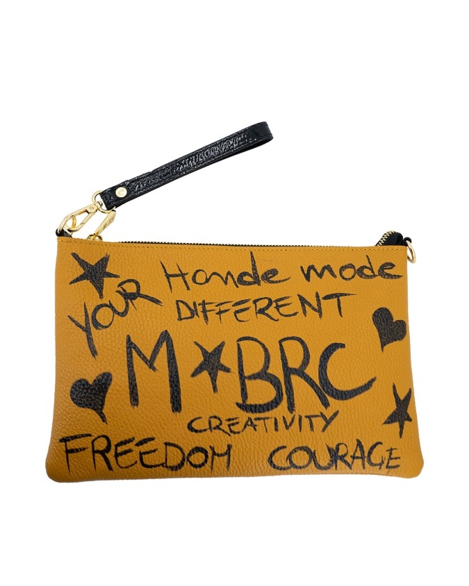 MBRC - Borsa a tracolla in pelle dipinta a mano Symbol