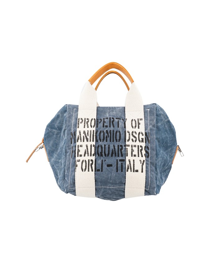 Manikomio Design - Borsa a mano in cotone Aviator's Kit Bag con tracolla
