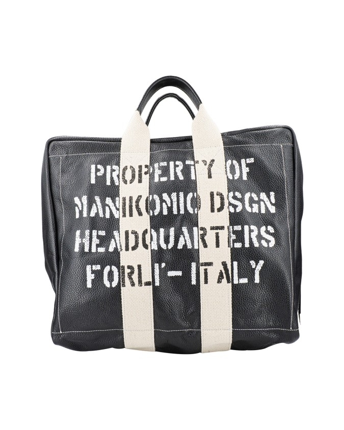 Manikomio Design - Borsone in pelle  Aviator's Kit Bag con tracolla