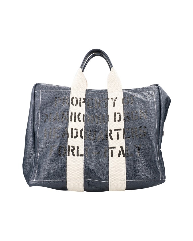 Manikomio Design - Borsone in pelle  Aviator's Kit Bag con tracolla