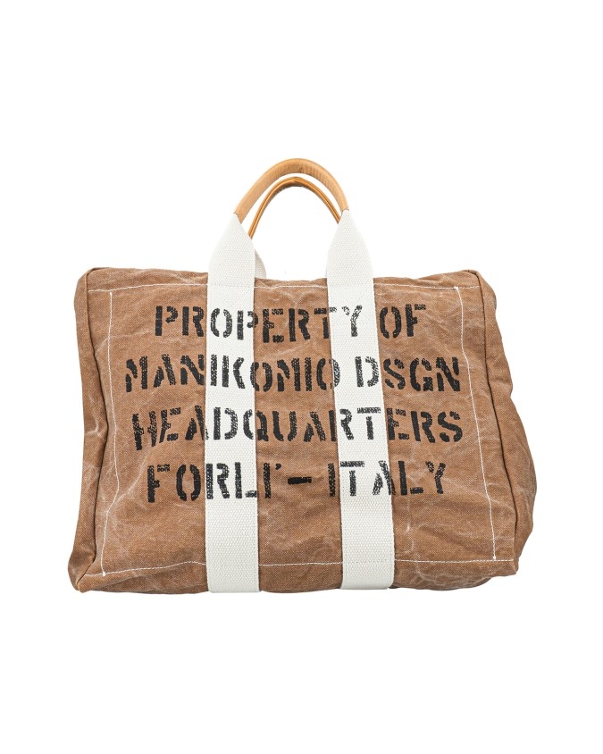Manikomio Design - Borsone in cotone con tracolla  Aviator's Kit Bag