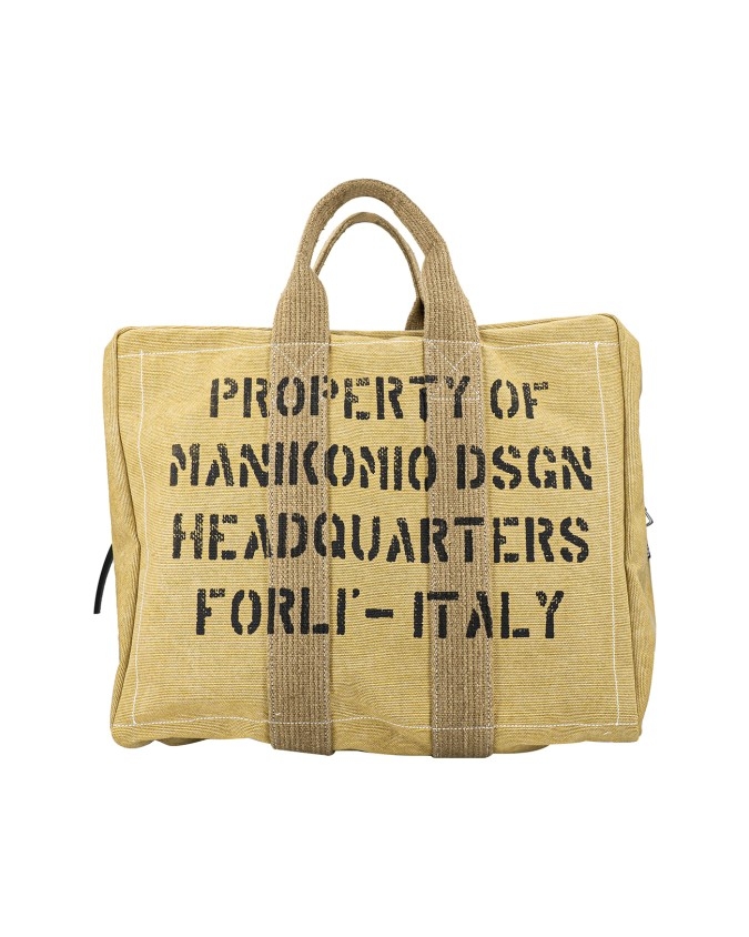 Manikomio Design - Borsone New Tent  Camp Cotton con tracolla Aviator's kit bag