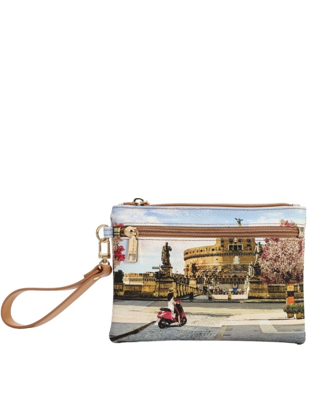 Ynot - Pochette donna in ecopelle con manico laterale Yesbag