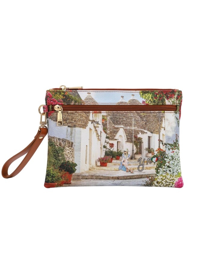 Ynot - Pochette media donna in ecopelle con manico laterale  Yesbag